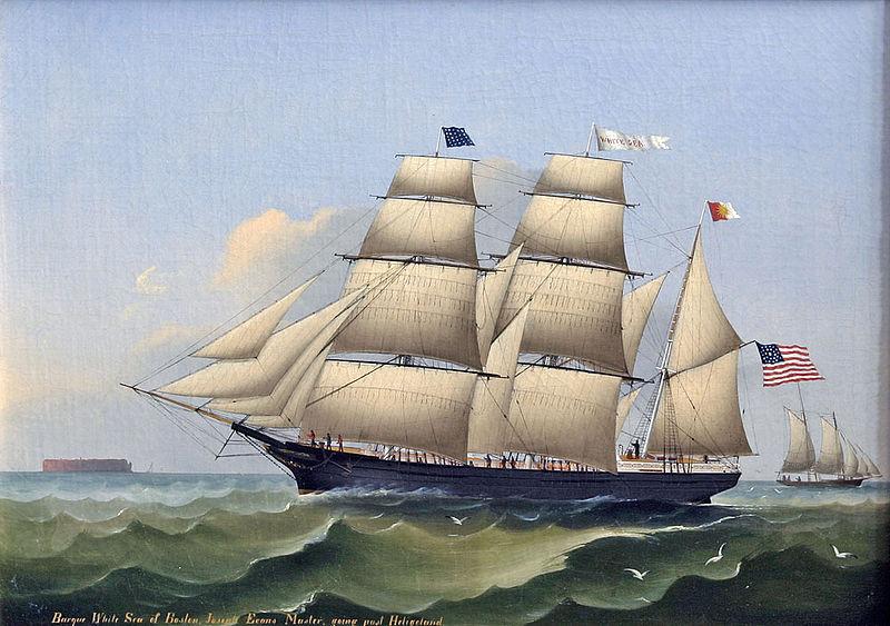 unknow artist Barque WHITE SEA of Boston oil painting picture